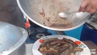 #Pan fry vegan eggplant with chili garlic sauce