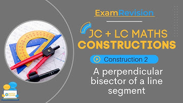 Construction 2  perpendicular bisector of a line segment