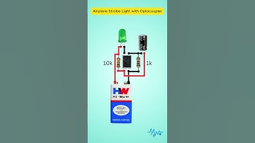 Airplane LED Strobe Effect flasher | Optocoupler + Capacitor #Shorts