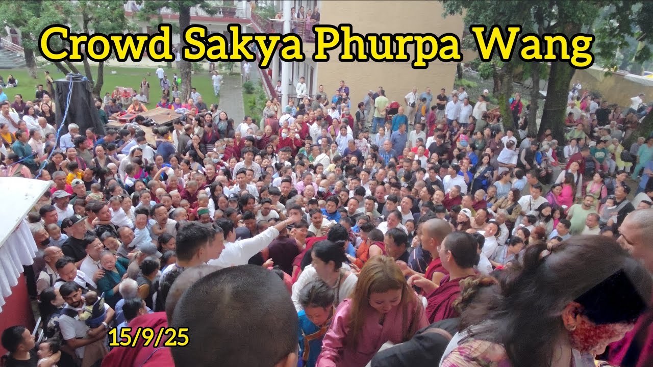 Crowd Sakya Phurpa Wang Rajpur dehra dun 
