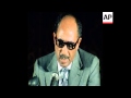 SYND 29 12 77 SCHMIDT AND SADAT SPEAKING AT A PRESS CONFERENCE IN CAIRO AFTER TALKS