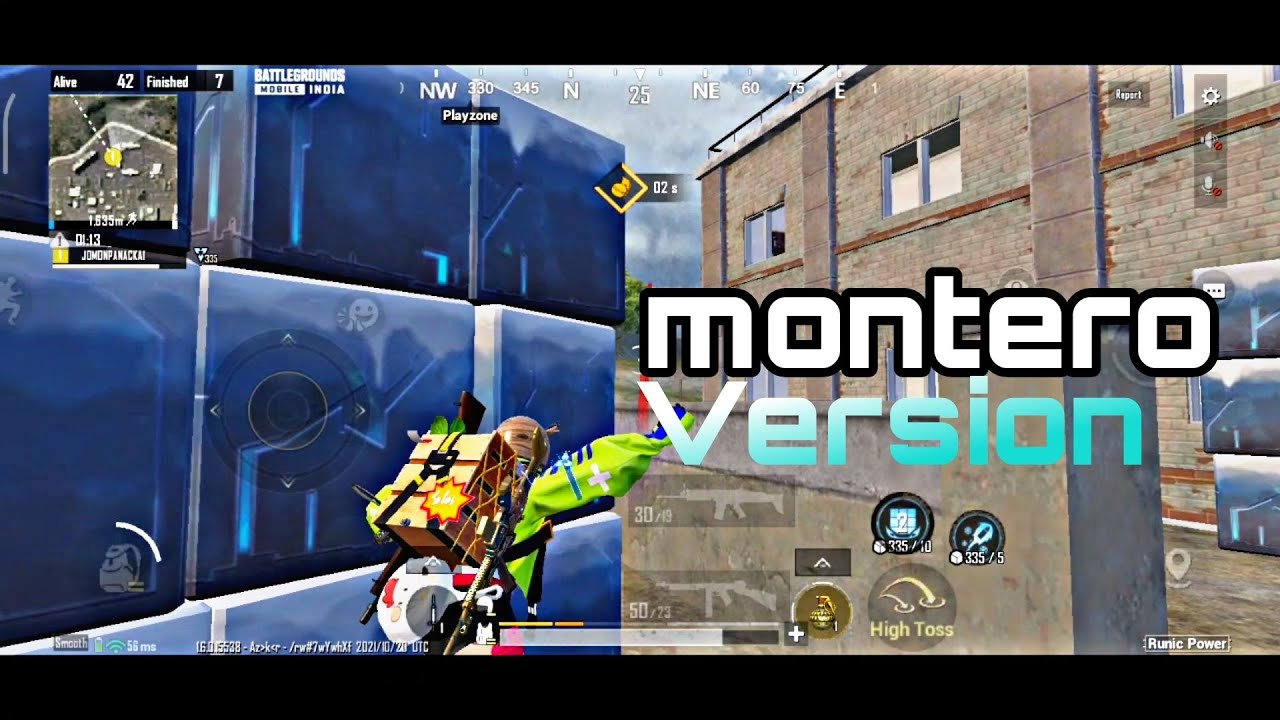 montero version montage bgmi & pubg