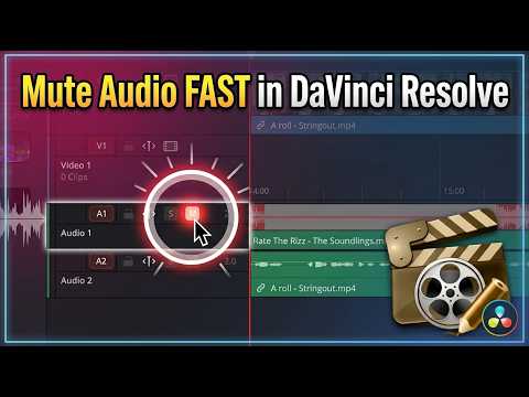 Mute Audio FAST in DaVinci Resolve - Rapid Resolve