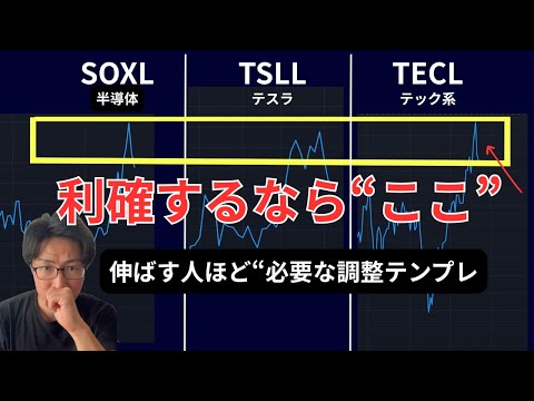 【SOXL×TSLL×TECL】利確するなら“ここ”｜伸ばす人ほど必要な“調整テンプレ”
