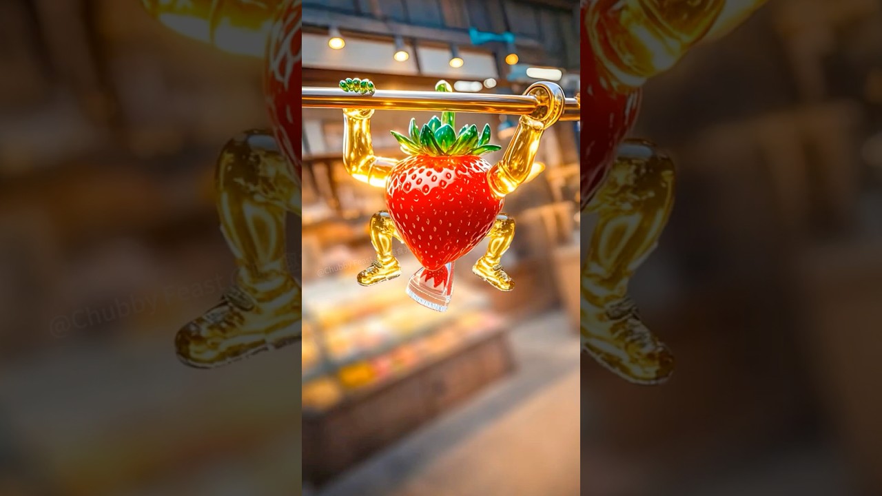 Glass Strawberry Cake & Coffee ☕🍓✨ | Too Beautiful to Eat?