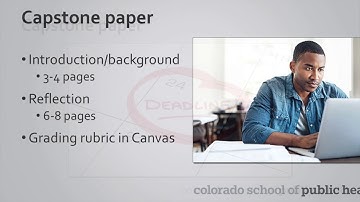 How to write your capstone paper