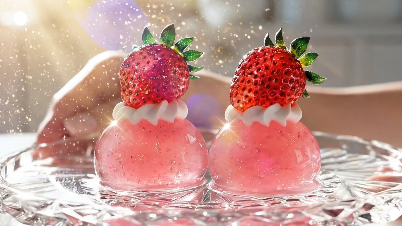 Making Japan’s Iconic Strawberry Mochi Out of Glass 🤯🍓| ASMR