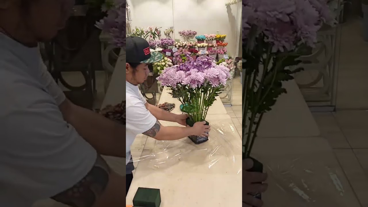 Easy diy standing bouquet/how to make standing bouquet 