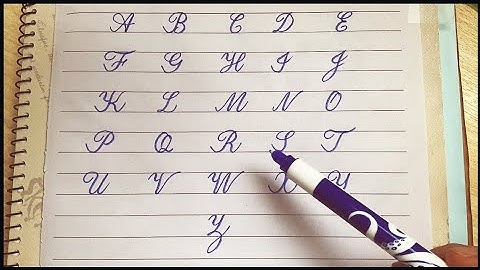 A to Z cursive hand writing | Neat and clean | #calligraphy #lettering #english #viral