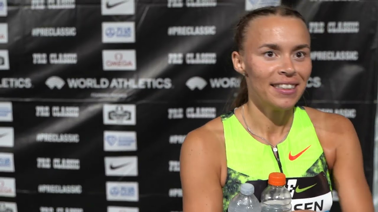 Wilma Nielsen After Storming To Women's 1500m Victory | 2026 Prefontaine Classic