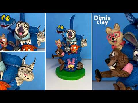 Making Zootopia 2 Diorama Come to Life with clay | Part 3 Dimia clay