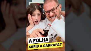 ABRIMOS A GARRAFA COM UMA FOLHA 🤯