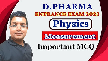Physics Chapter-1 | Measurement important MCQ | UP Polytechnic Group E1 E2 | Physics Important MCQ