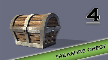 Autodesk Maya 2013 Tutorial - Treasure Chest Modeling, Texturing, lighting Part 4