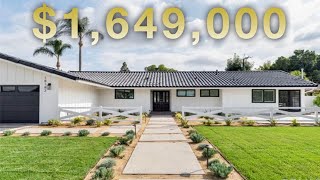 INSIDE A FULLY REMODELED $1,649,000 TUSTIN RANCH HOME