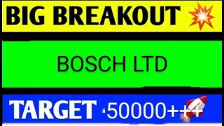 Bosch share latest news,Hold or sell ? analysis,bosch share target tomorrow,bosch share news today