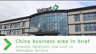 China business area in brief and site visit to Shanghai