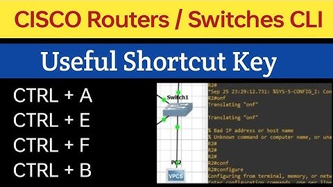 CISCO Router/Switch CLI usefull Shortcut key #cisco