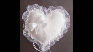 valentine crafts: crochet heart, buttons heart pillow for valentine