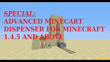 SPECIAL: MINECART DISPENSER (ADVANCED) [1.4.5 and above]