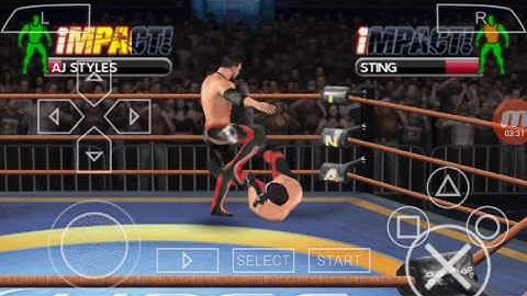 Tna impact cross the line psp gameplay