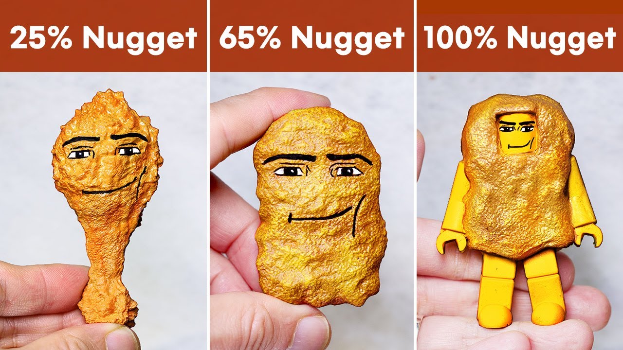 Making Gegagedigedagedago Nugget Meme Sculptures Timelapse Roblox - YouTube