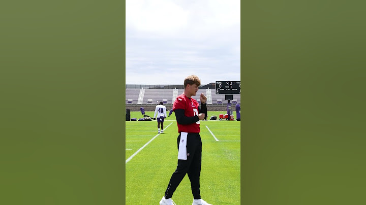 First look at J.J. McCarthy on the field as a Viking 😈