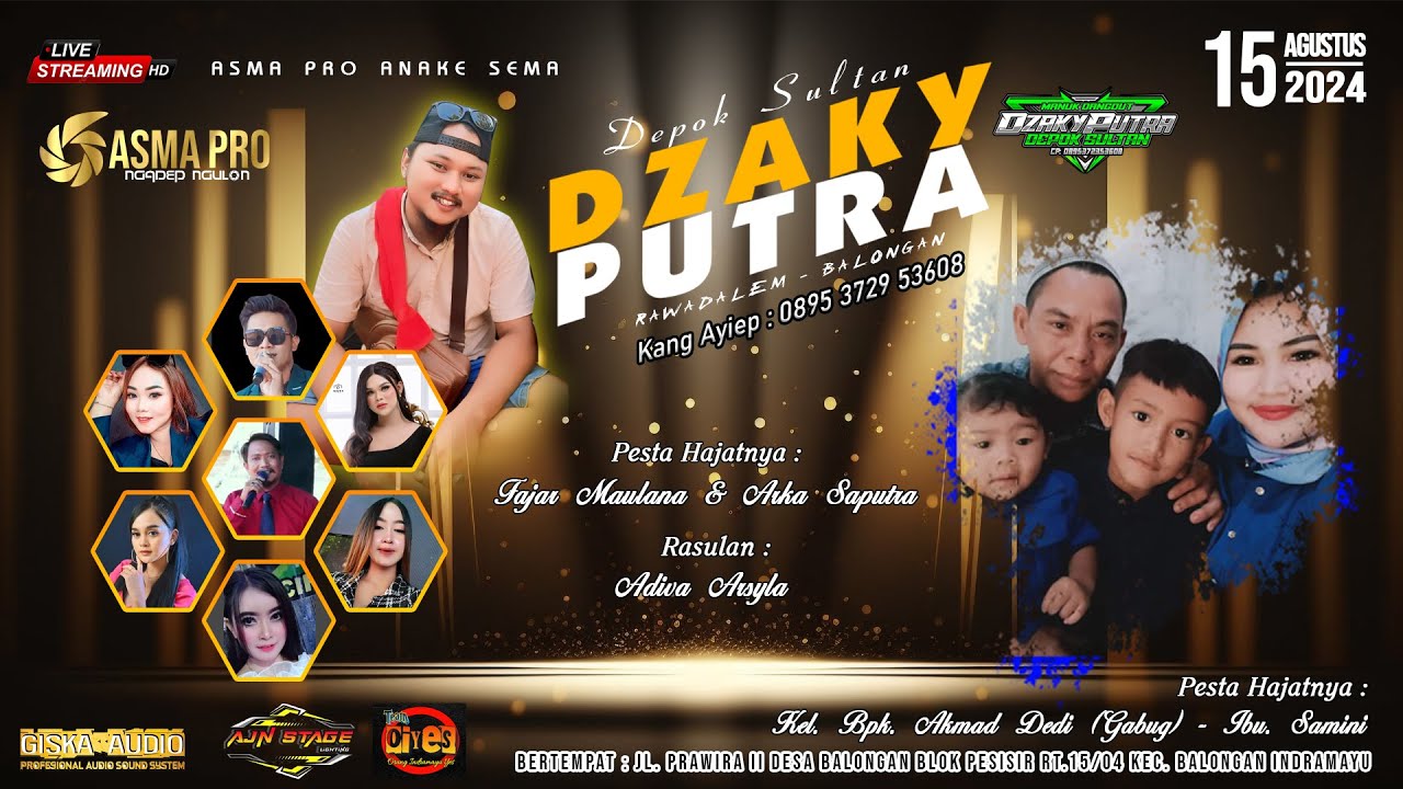 [LIVE MALAM ] NEW DZAKY PUTRA 2024 | Jl. Prawira II Desa Balongan Blok Pesisir  | 15 Agustus 2024
