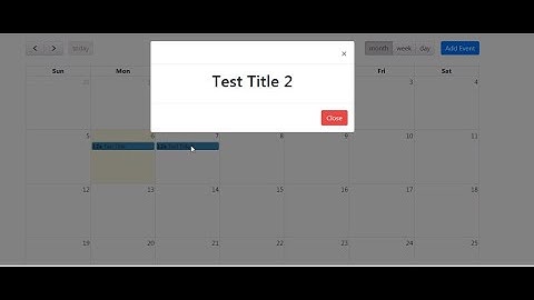 Angular 9 Fullcalendar event click open bootstrap modal