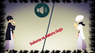 satoru gojo vs sukuna but with sound #animation #gojo #sukuna #stickman #sticknodes #sound