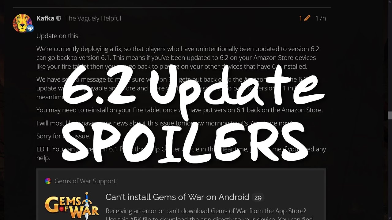 Gems of War SPOILERS - 6.2 Version Accidentally Released!