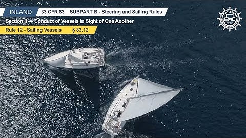 Rule 12 — Sailing Vessels § 83.12, Inland Navigation Rules of the Road