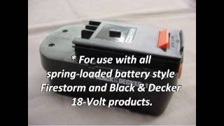 Black and Decker 18v Battery - Features