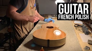 French Polishing a Guitar - Making Trevor's Weissenborn 22