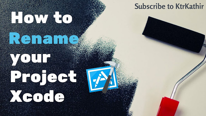 Rename Project name | Xcode | Swift | KtrKathir