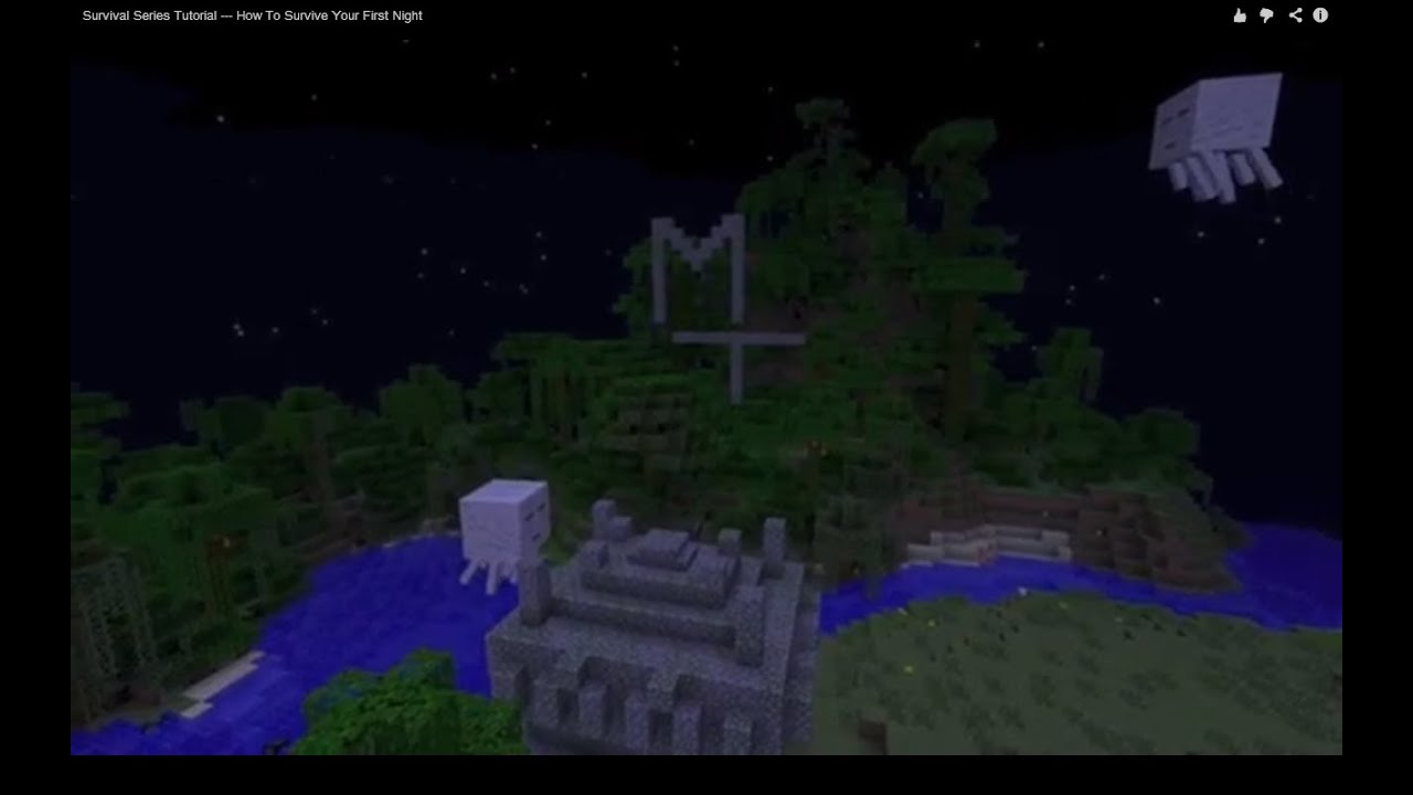 Minecraft Tutorial Episode 1 Survival Series - How to survive your ...
