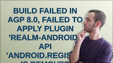 Build failed in AGP 8.0, Failed to apply plugin 