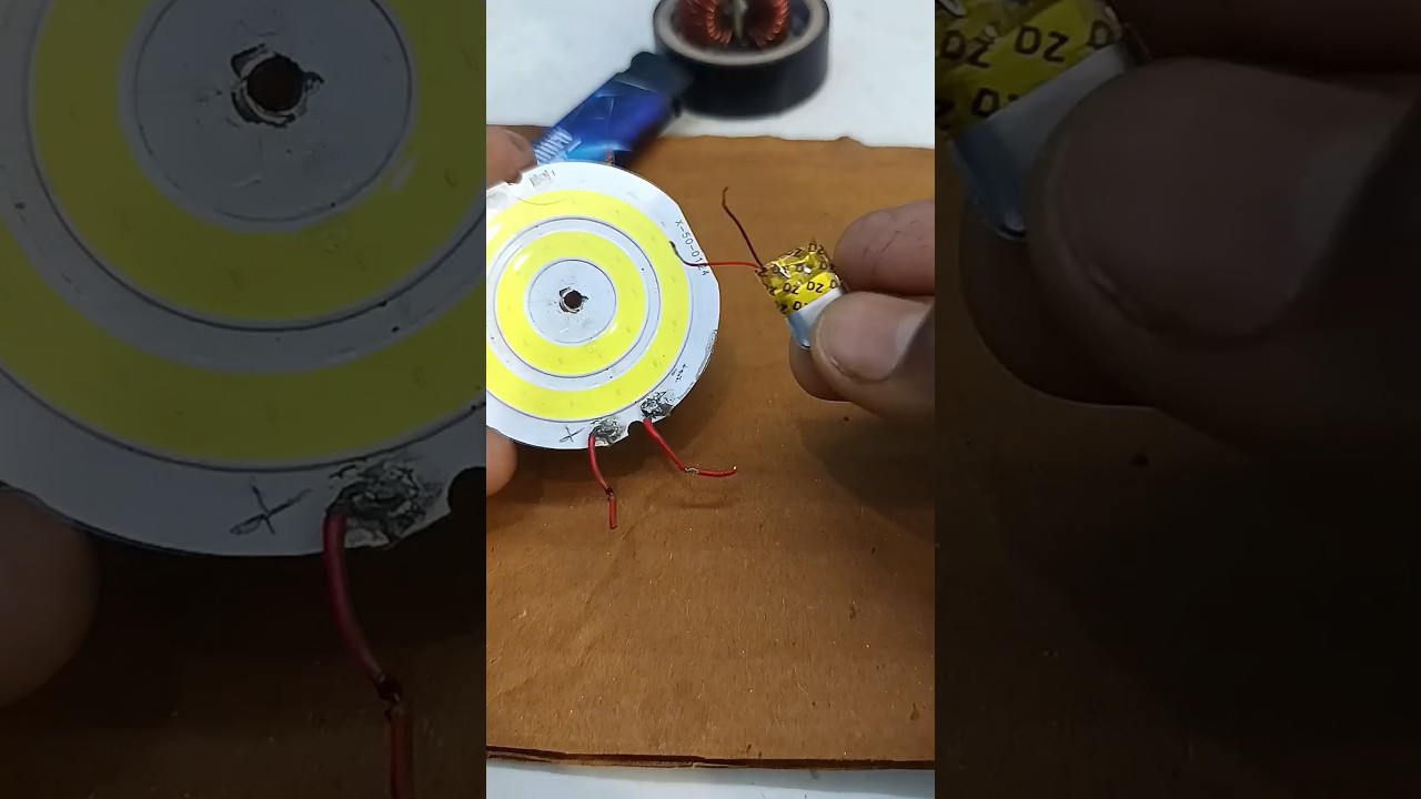 Making homemade emergency light + rechargeable😱