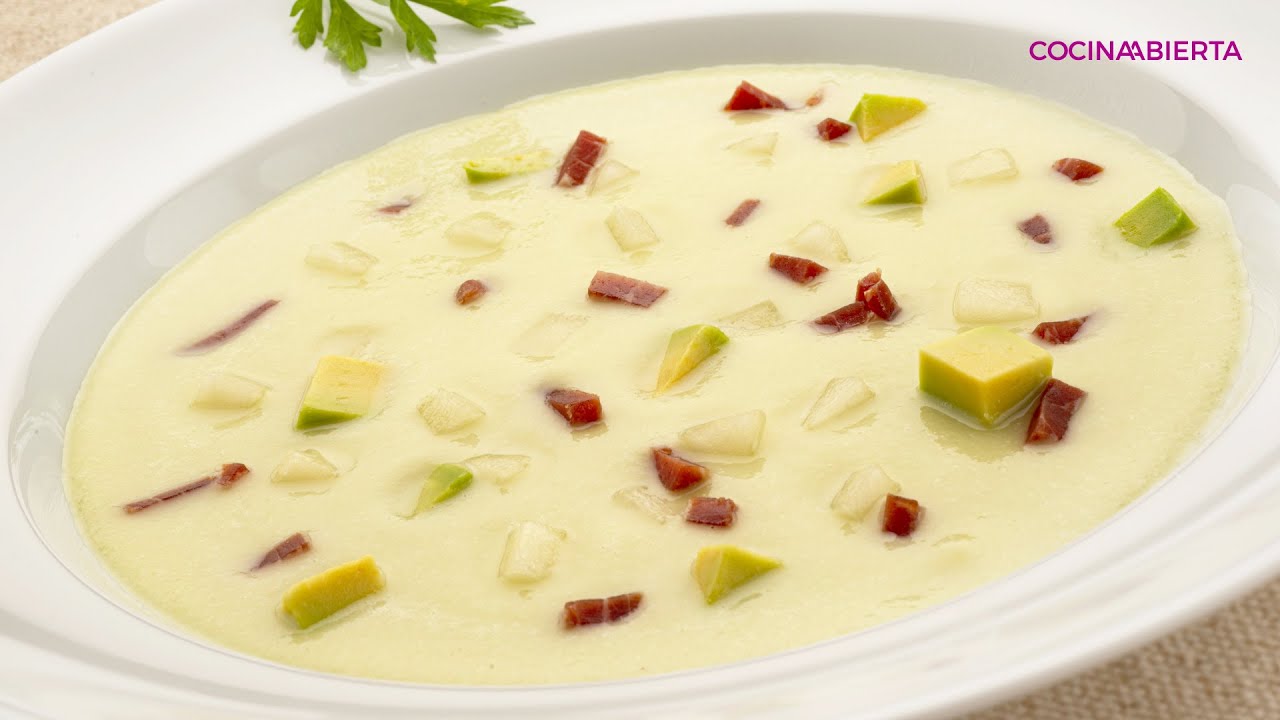 Sopa fría de melón y aguacate con jamón con Karlos Arguiñano