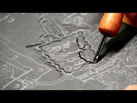 A Sculptor's Rubber print