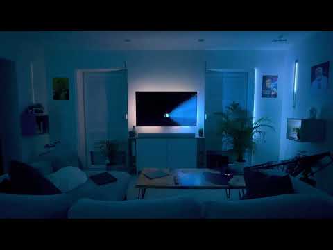 Philips Hue Gradient + Hue Sync Box + Ambilight 4, Dolby Vision. Light Setup