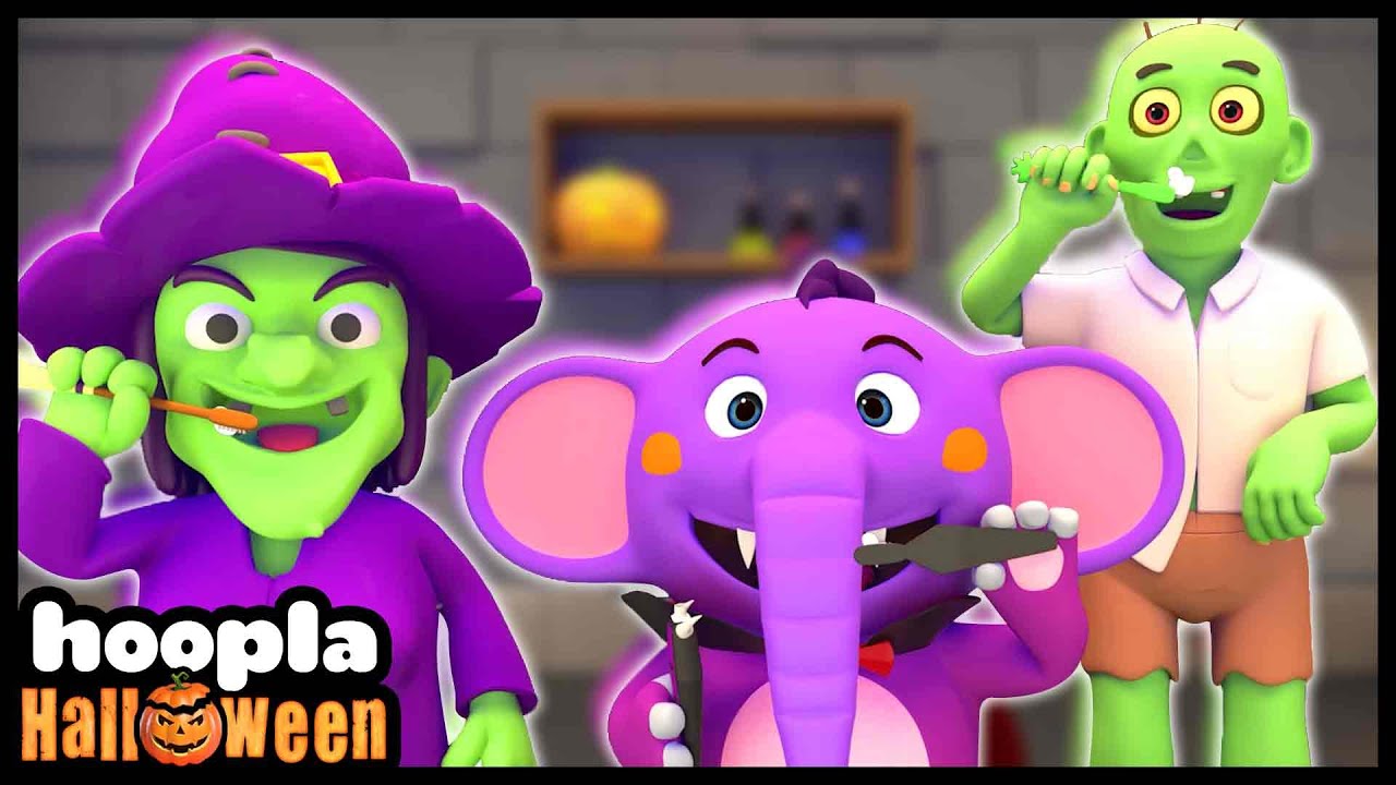 ⁣Halloween Rhymes For Children + Brush Your Teeth Spooky Song By Hoopla Halloween