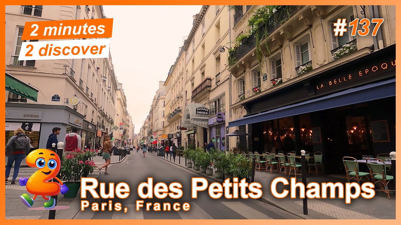 2 minutes 2 discover 137: Rue des Petits Champs, Paris, France - YouTube