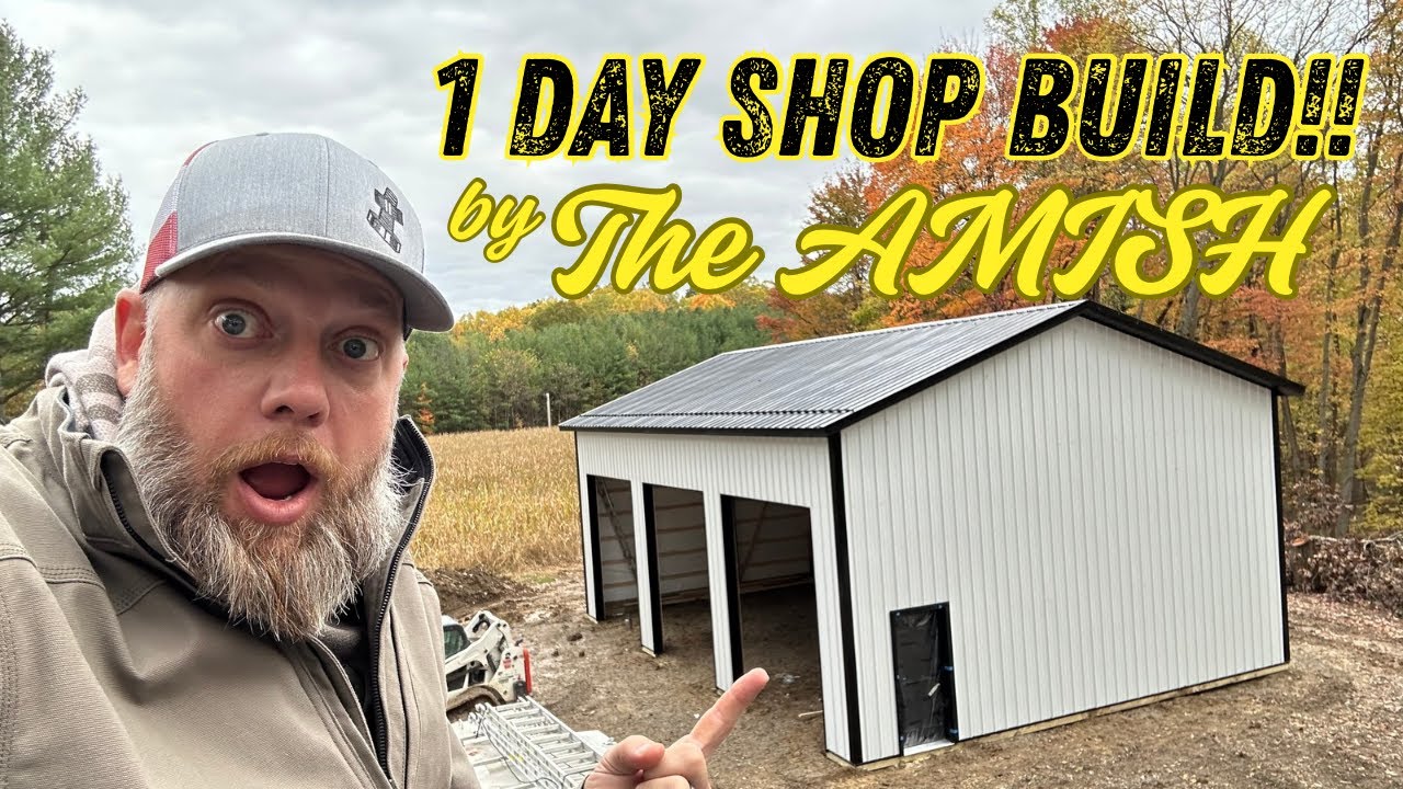 Магазин мечты 30x40, построенный за ОДИН ДЕНЬ компанией Amish Crew | Серия Workshop Build, эпизод 1