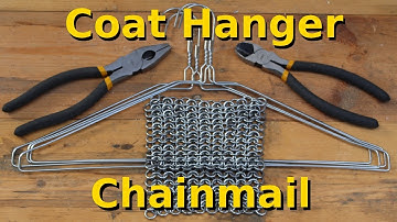Making chainmail from wire coathangers
