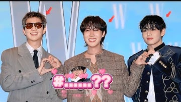 w Korea 2025 is decorated with the charisma of 3 stars bts, taehyung, rm, jyhope in one frame