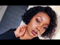 Glueless frontal wig install | CUTE SHORT PIXIE CUT CURLY WIG