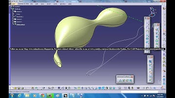 Catia V5 Tutorial|Generative Shape Design|Advanced Surface Geometry|Curve Wrapping & Deform Surface