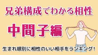 生まれ順 恋愛傾向 生まれ順でわかる相性ランキング 中間子編 Youtube 生まれ順 恋愛傾向 生まれ順でわかる相性ランキング 中間子編 Youtube
