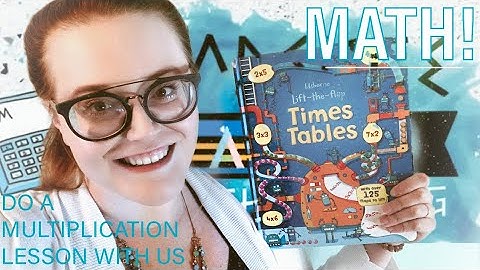Do a Usborne lift the flap multiplication times tables lesson with us